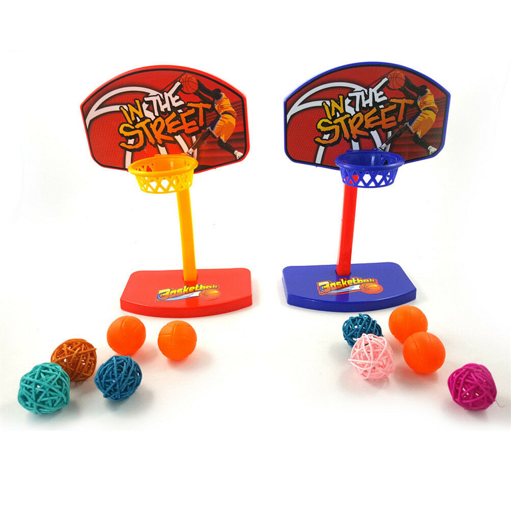 Pet Bird Chew Toys Parakeet Parrot Basketball Hoop Prop Trick Prop Balls .l8