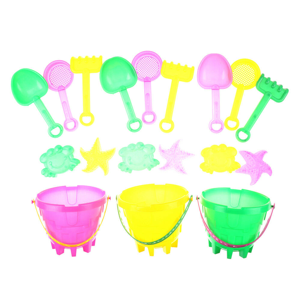 5pcs Kid Outdoor Beach Sand Tools Toys Bucket Shovel Set  Baby Play sand_DD