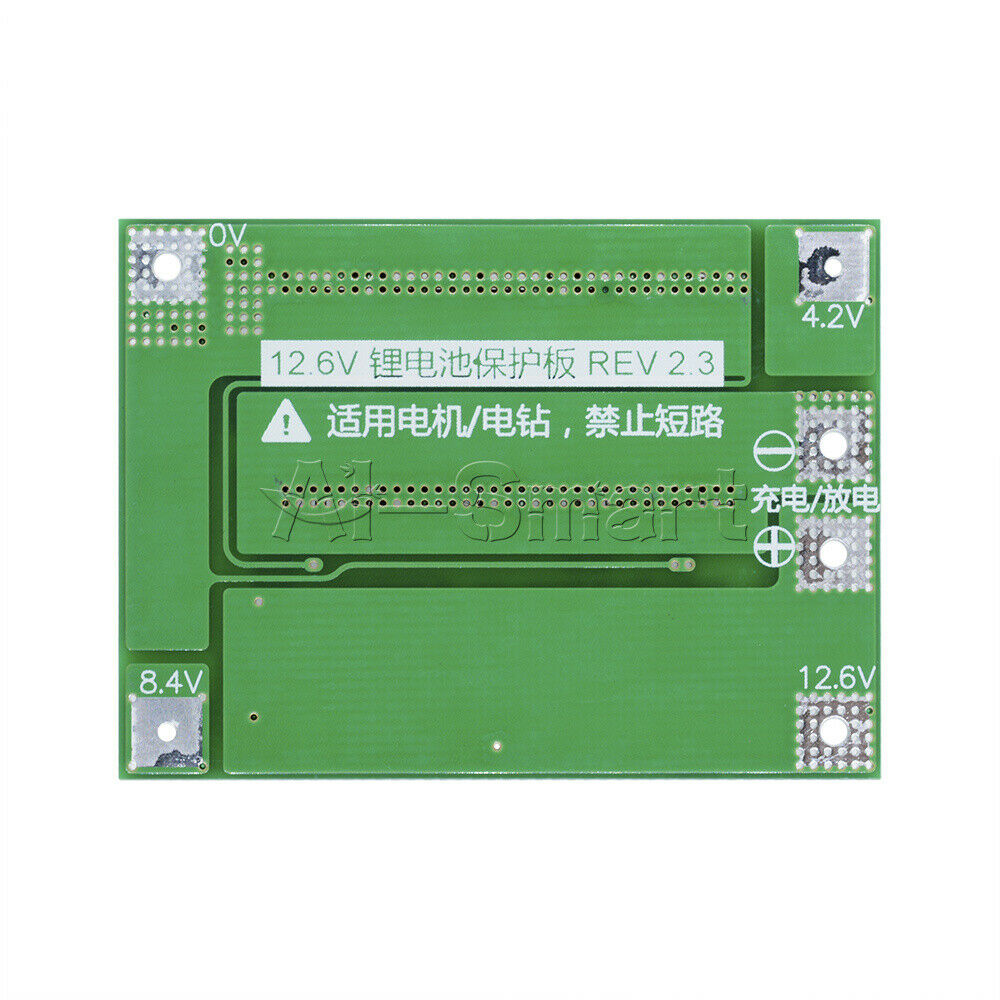 40A 12.6V 3S 18650 Li-ion Lithium Battery Charger Protection Board Enhanced Cell