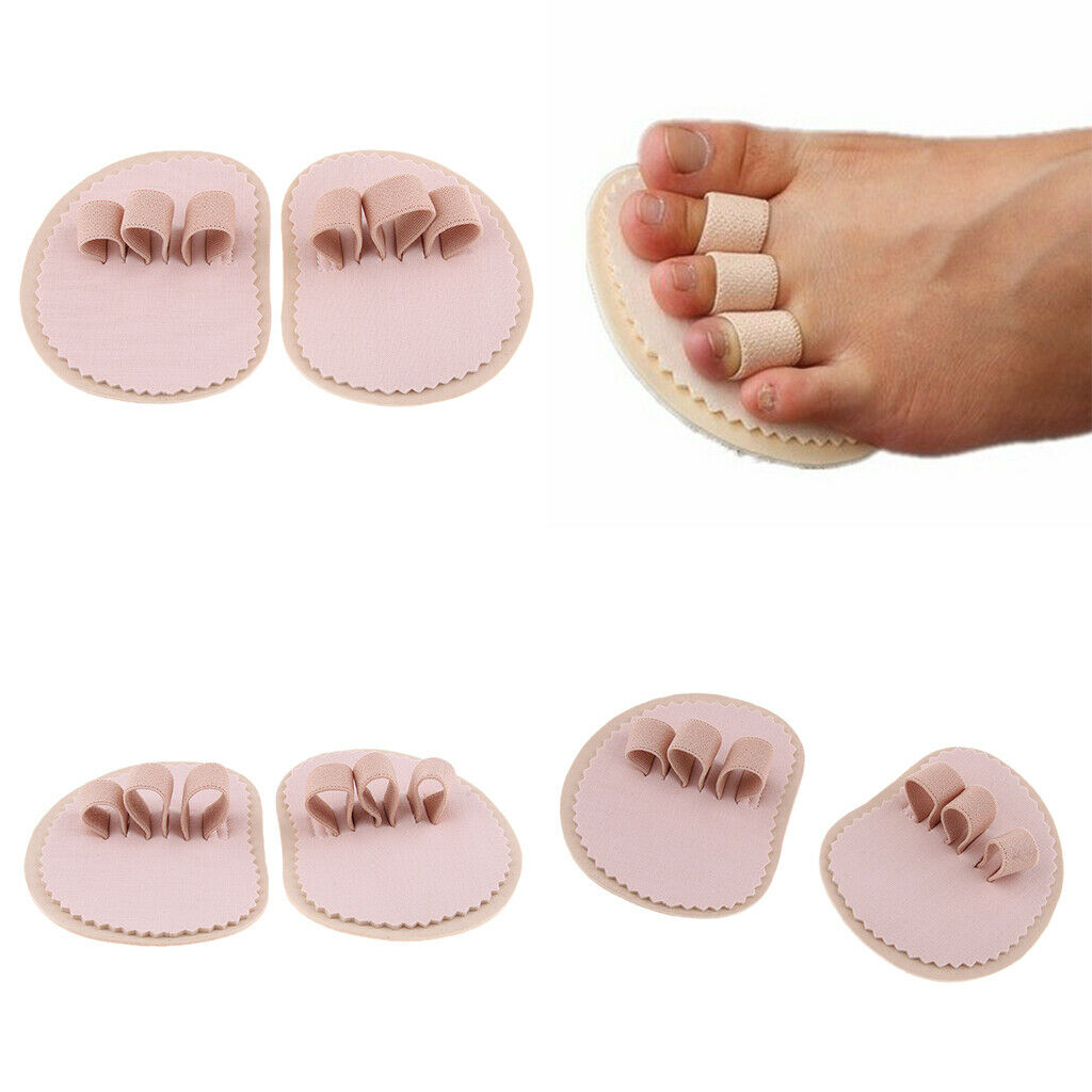 3 Pairs Right Left Foot Triple Toes Straightener Hammer Crooked Overlapping Toe