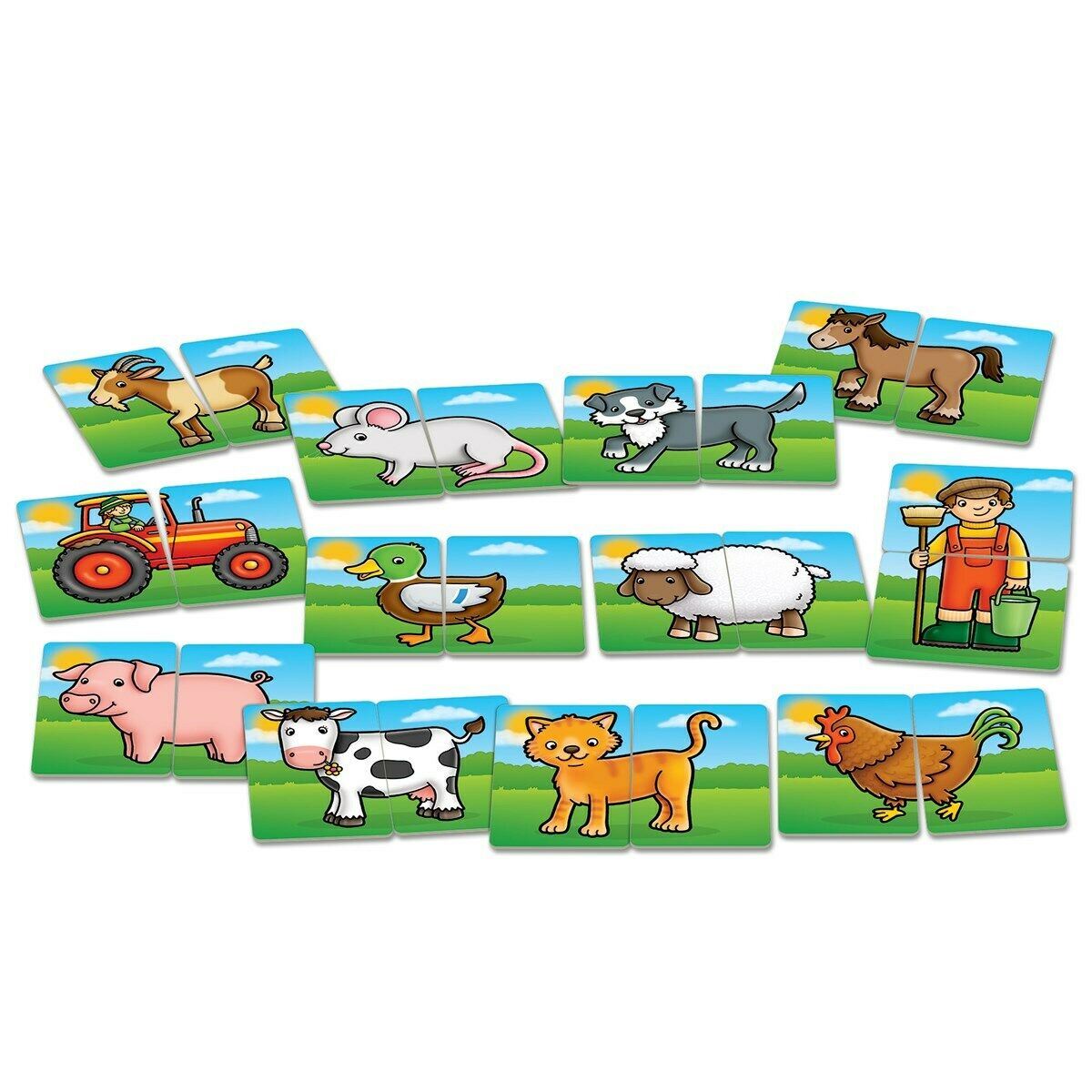 Orchard Toys 018 Farmyard Heads & Tails Matching First Games Toddler 18 Months+