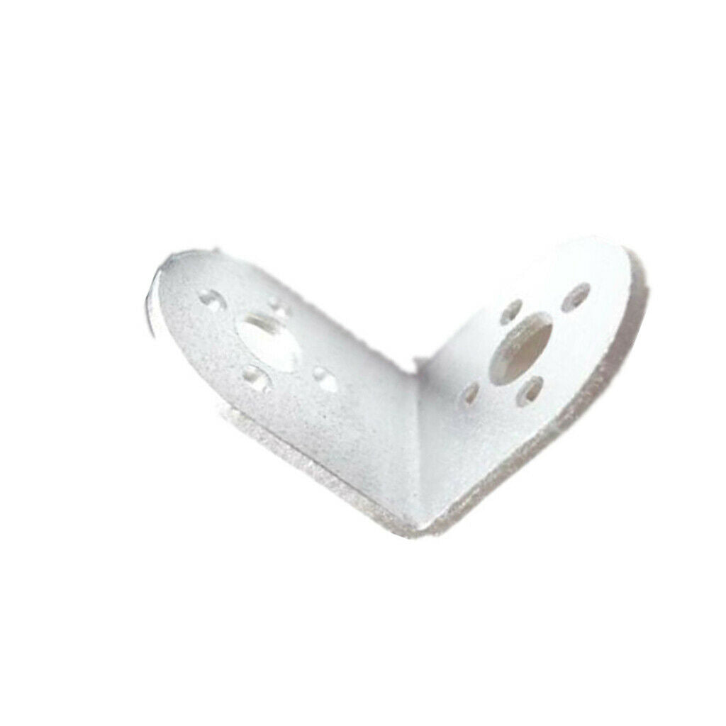 White Metal L-Shaped Beam Bracket for Robot Arm/Humanoid Robot/Servo Simple to