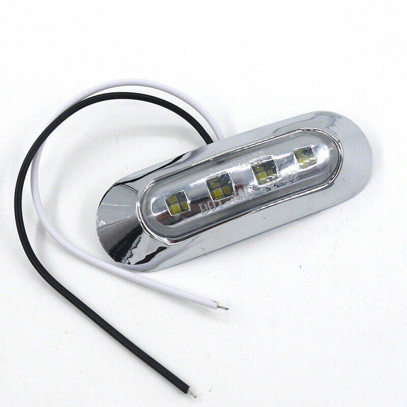 1x Red Amber 4 SMD LED Side Marker Tail Light Clearance Car Truck Trail.l8