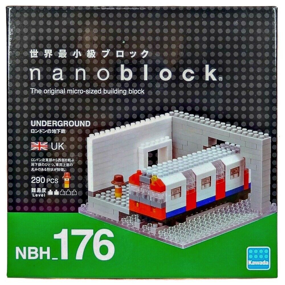 NBH176 Nanoblock Underground Mini Building Blocks 290 pieces 12 years+
