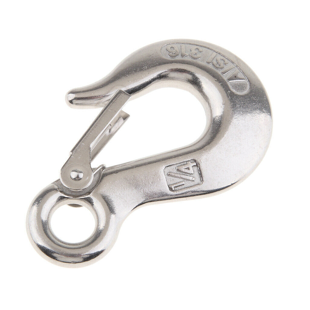 1/4" Clevis Slip Eye Hook With Safety