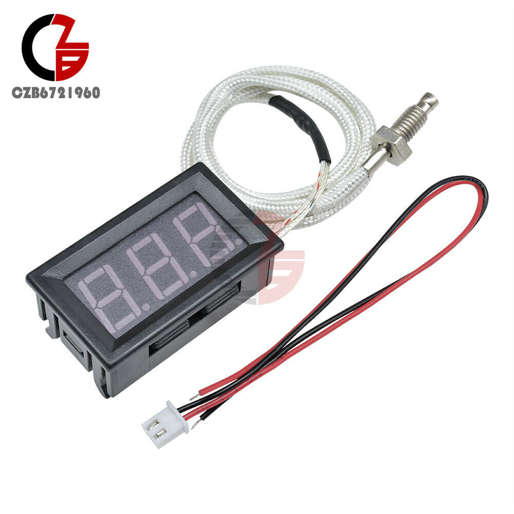 Digital XH-B310 -30°C-800°C Gauge Green Thermometer K-type M6 Thermocouple