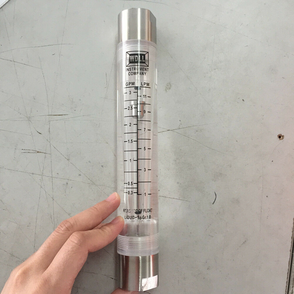 LZM-15G 1-11L /0.3-3GPM Pipeline Flow Meter Flowmeter With Stainless Steel Joint