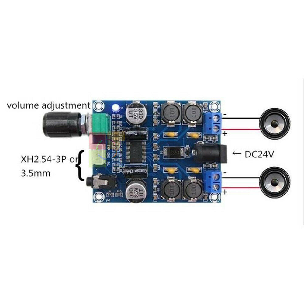 TPA3118D2 Digital HD Audio Amplifier Speaker Dual Channel Power Amp Board 45W*2