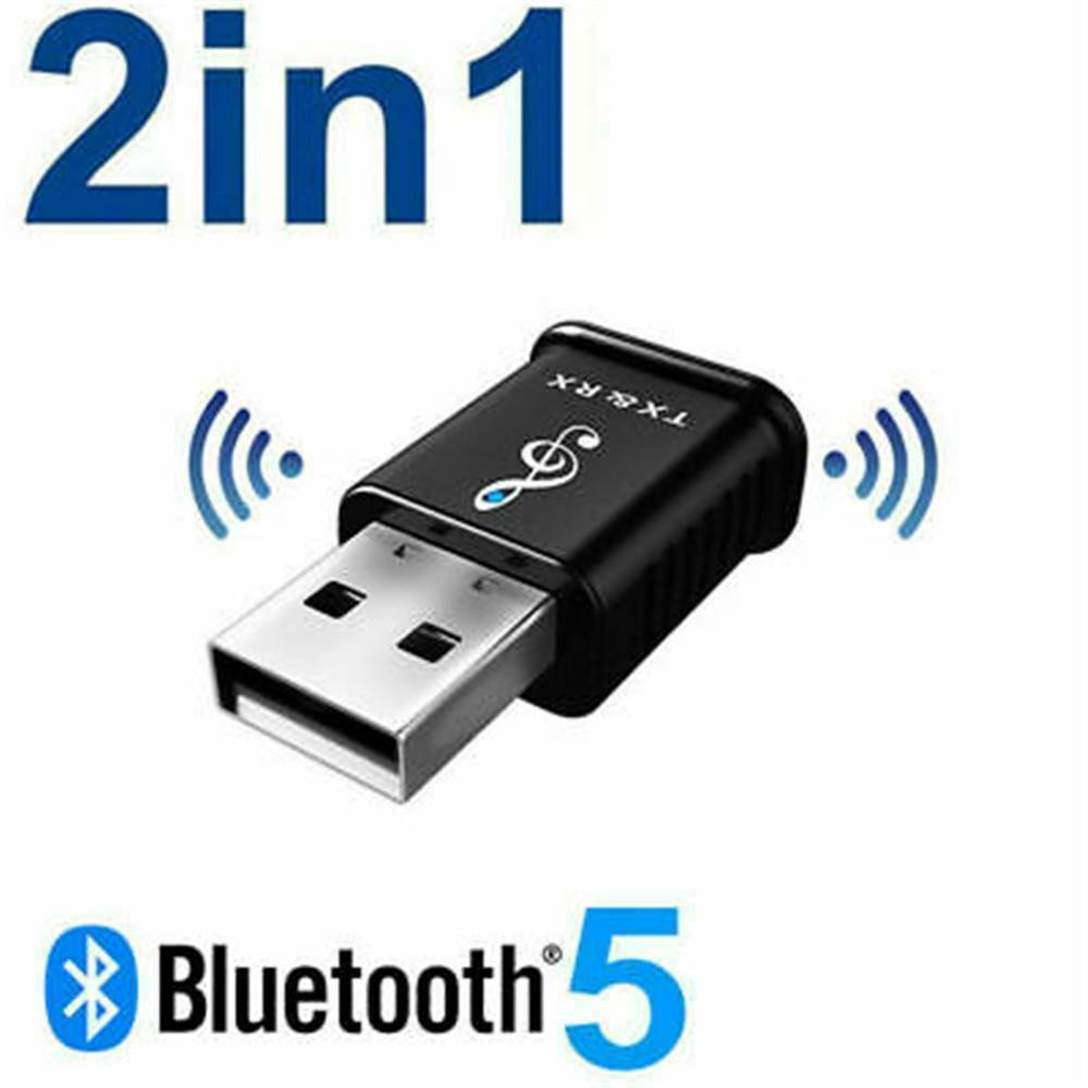 USB Bluetooth 5.0 Receiver Audio Transmitter Adapter For TV/PC Headphone Speaker
