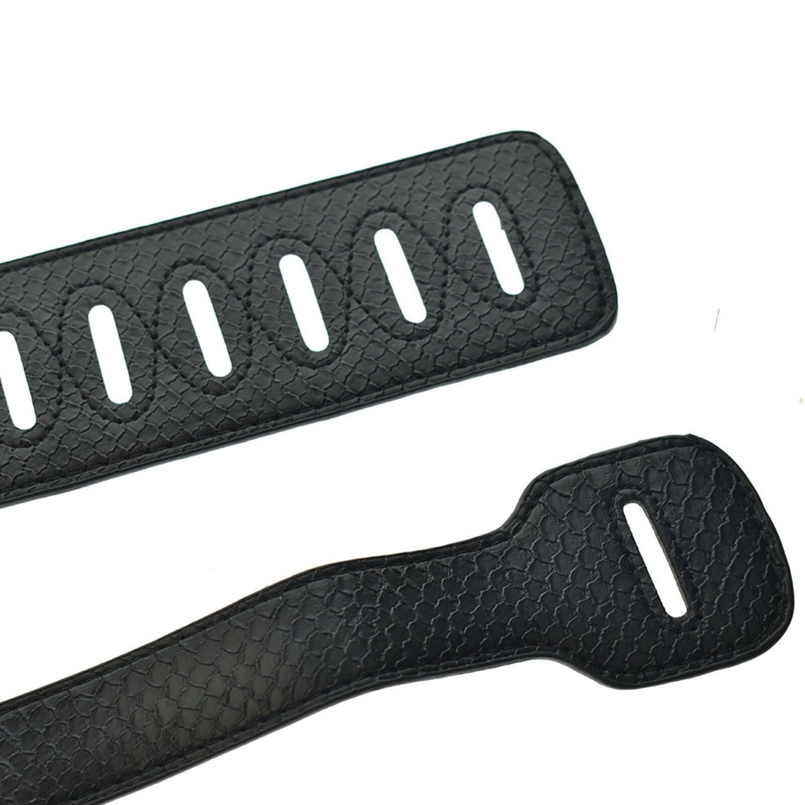 Adjustable Soft Leather Thick Strap for Electric Acoustic Guitar Bass Black