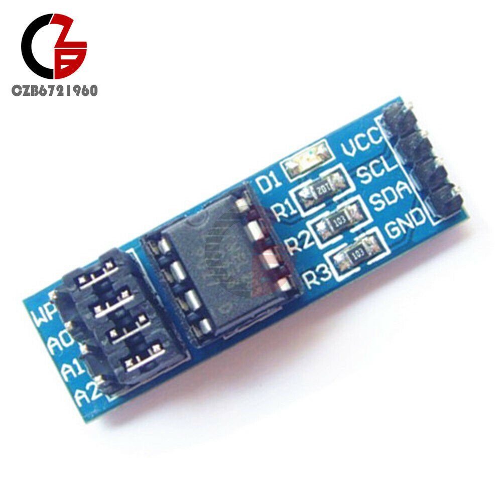 2PCS 8-Pin Chip Seat No Chip Adapter Module I2C For AT24Cxx Series EEPROM