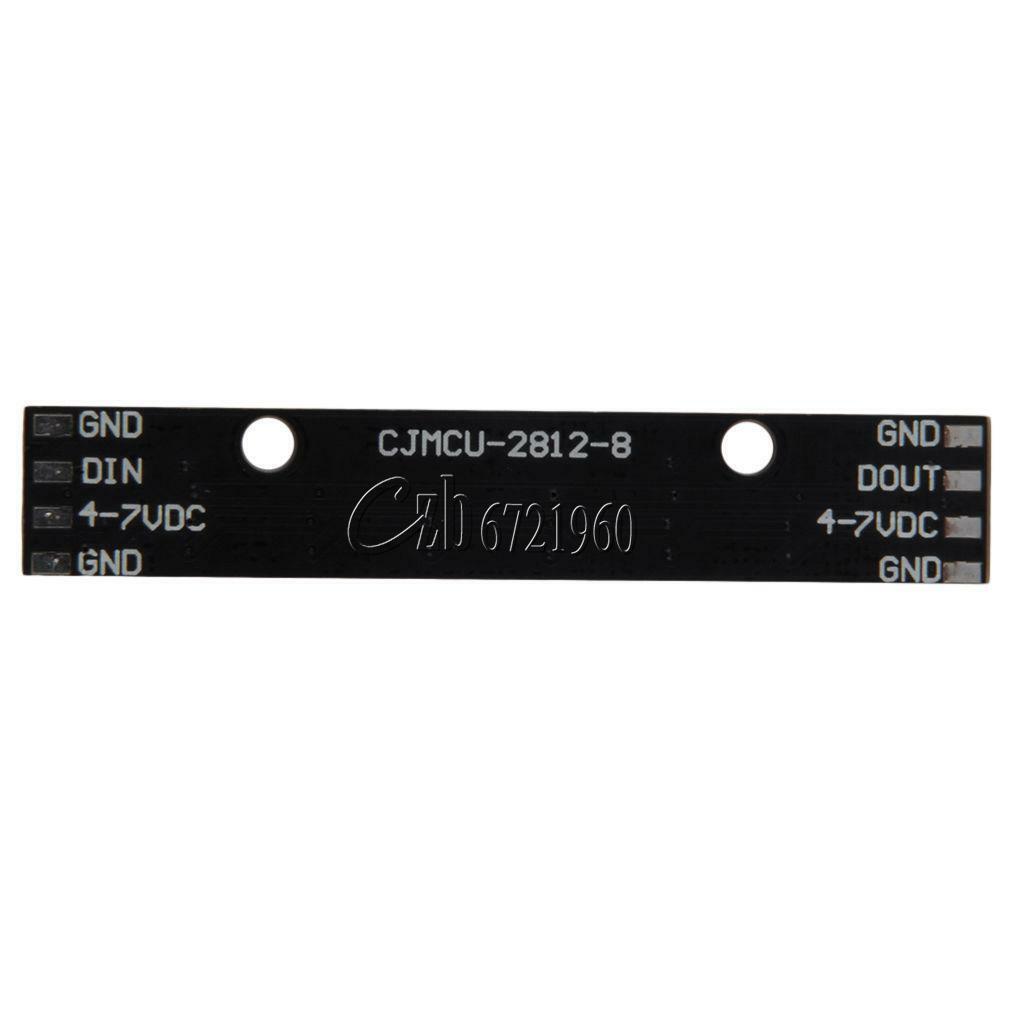 Black 8-Bit WS2812 5050 RGB LED Lamp Panel Board Rainbow LED Precise for Arduino