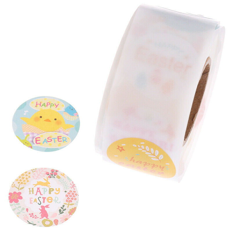 500pcs Round Handmade Stickers for Easter wedding party decoration Sticke.l8