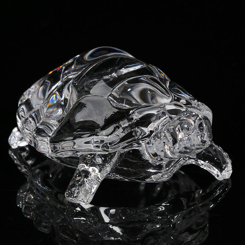 Glass Tortoise Ornament Home Decor Accessories Simulated Tortoise Desktop De SJ