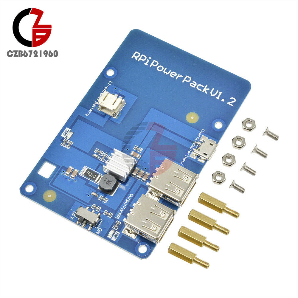 for Raspberry Pi3 Lithium Battery PowerPack Expansion Board with Dual USB Output