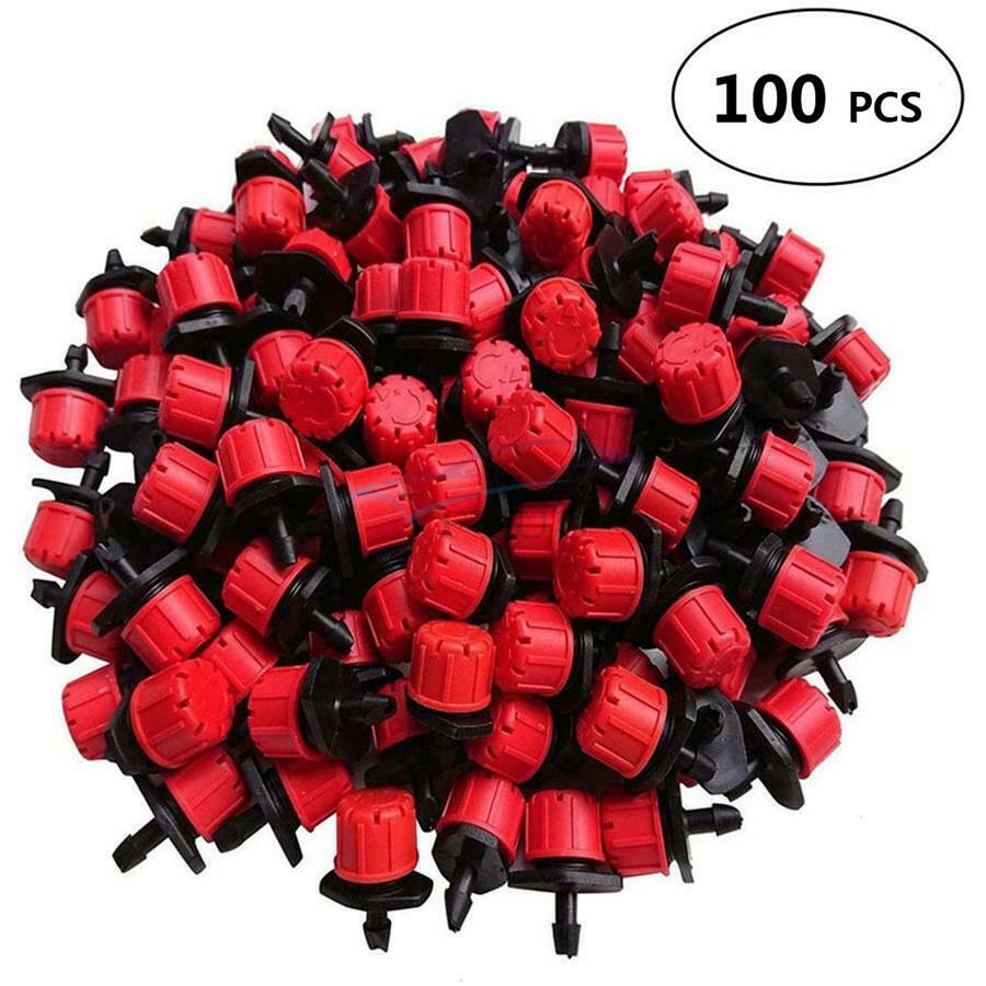 100× 360°Adjustable 8 Spray Holes Irrigation Sprinklers Watering Micro Drippers