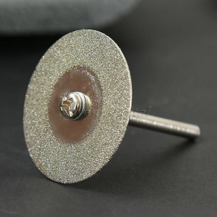 10PCS 30mm Mini Diamond Cut Discs Craft Rotary Tool Arbor Set for Power Drills