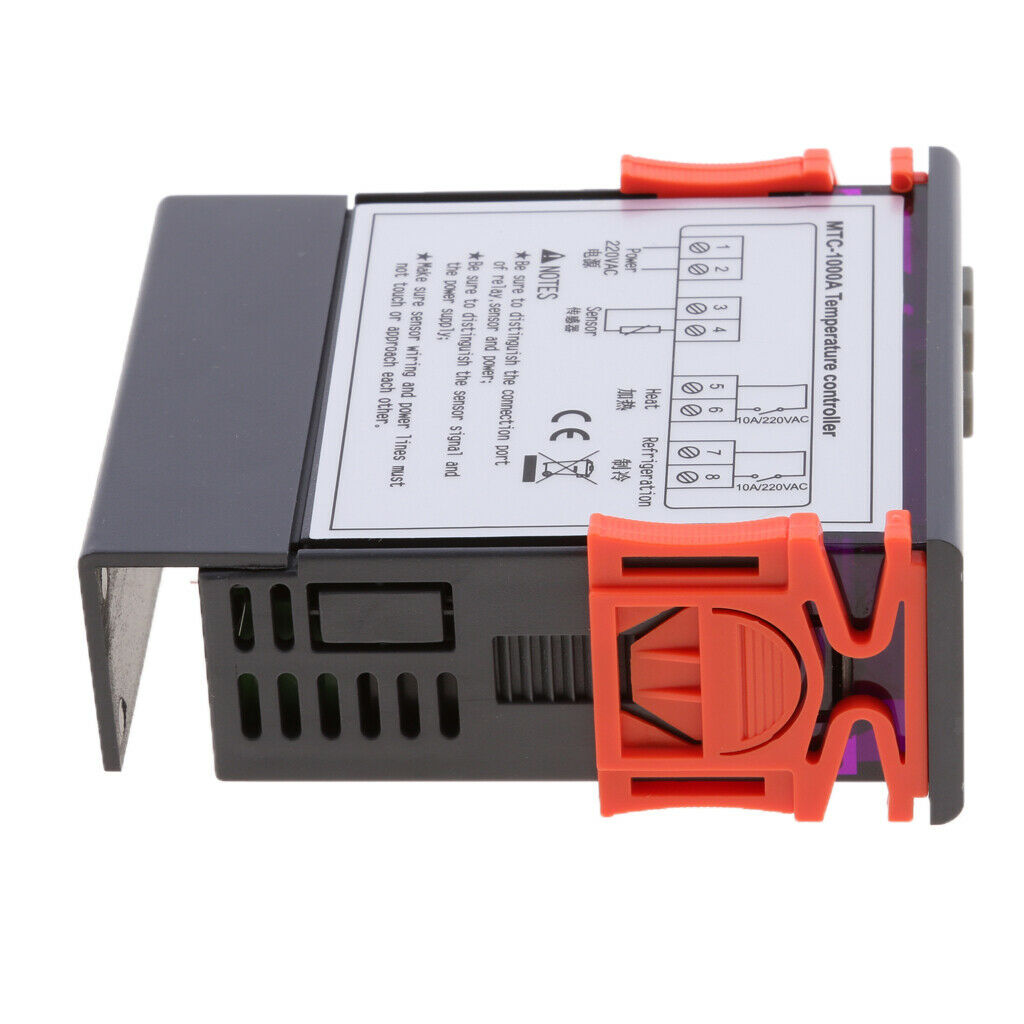 220V Digital Temperature Controller Thermostat Sensor MH1000A -40â„ƒ to 120â„ƒ