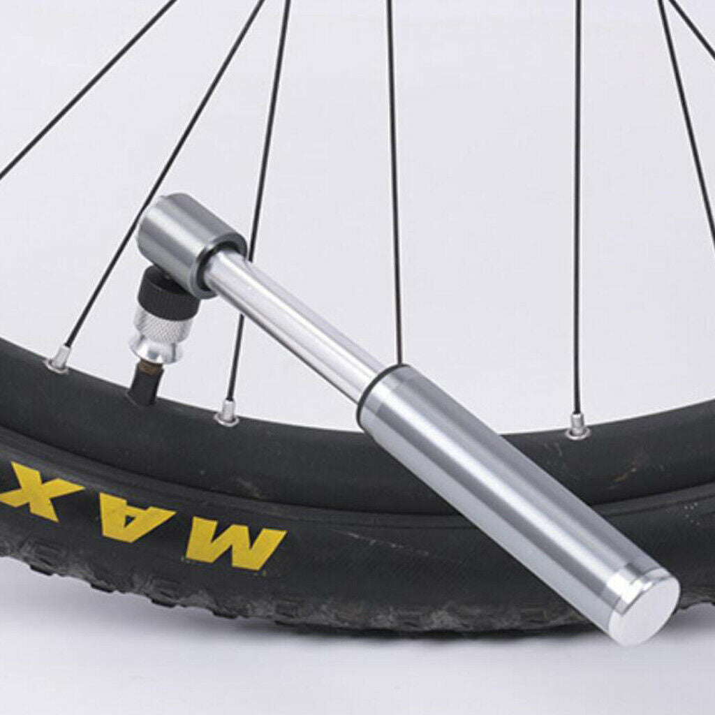 Portable Bike Bicycle Pump Mini Cycle Air Pump Fits Presta & Schrader Valves