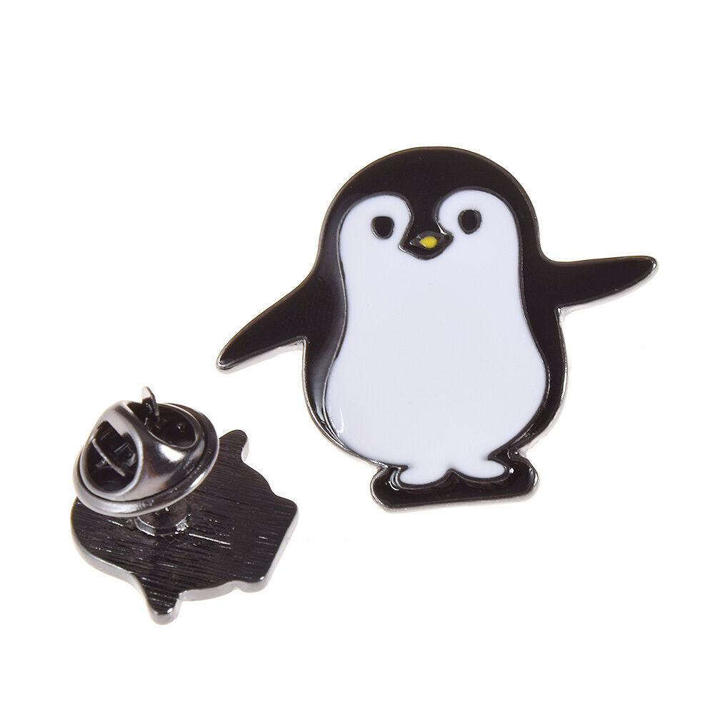 Cute Penguin Brooch Breastpin Shirt Collar Pin Women Alloy Enamel Charm Gift
