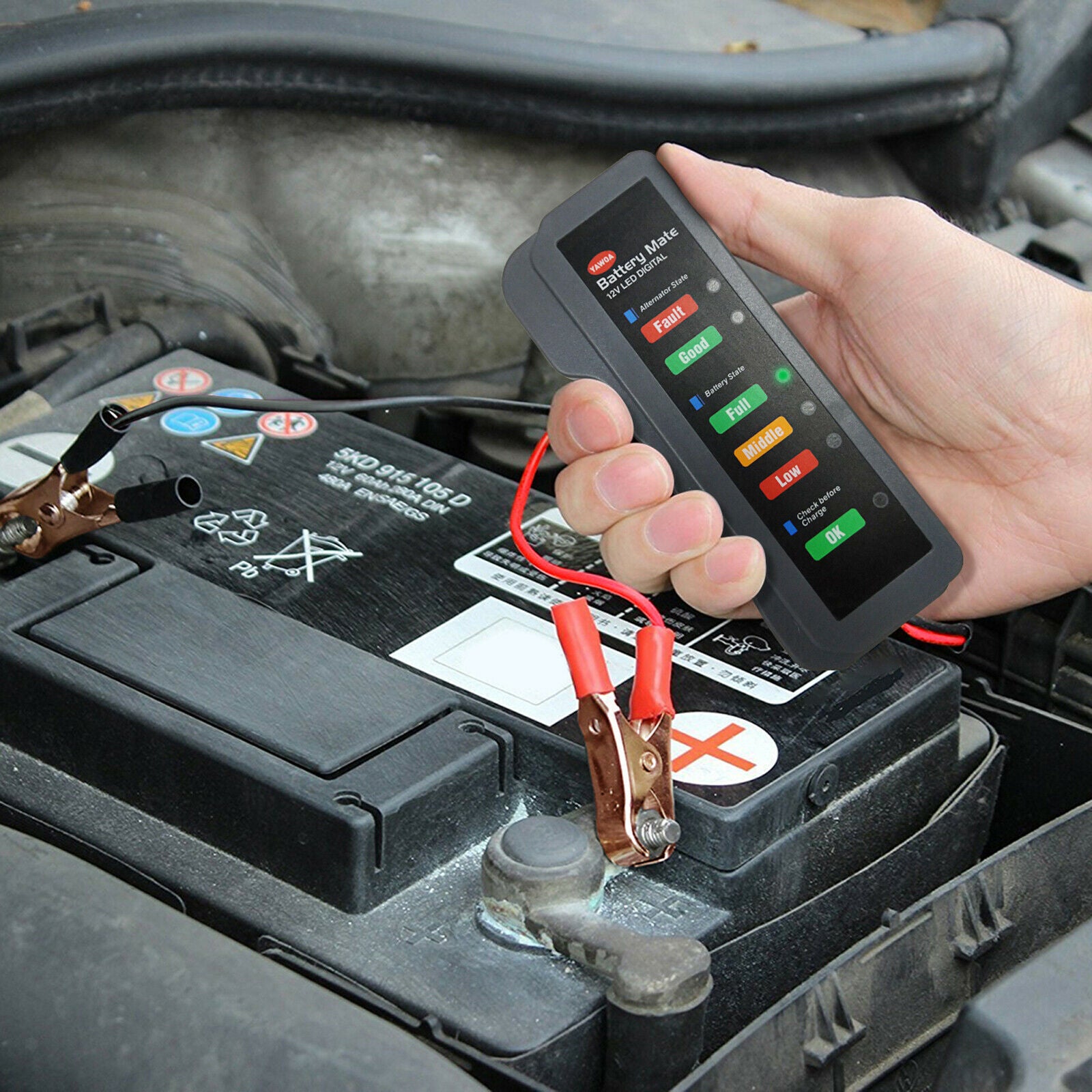 Auto 12V Battery Load Tester Alternator Analyzer Car Diagnostic Test Tool