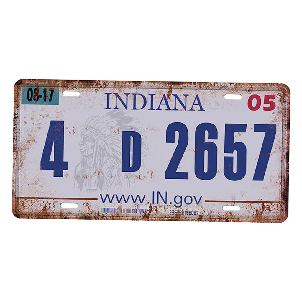 15 X 30cm Retro Car License Plate Wall Metal Plaque Tin Sign Decor 4D2657 G