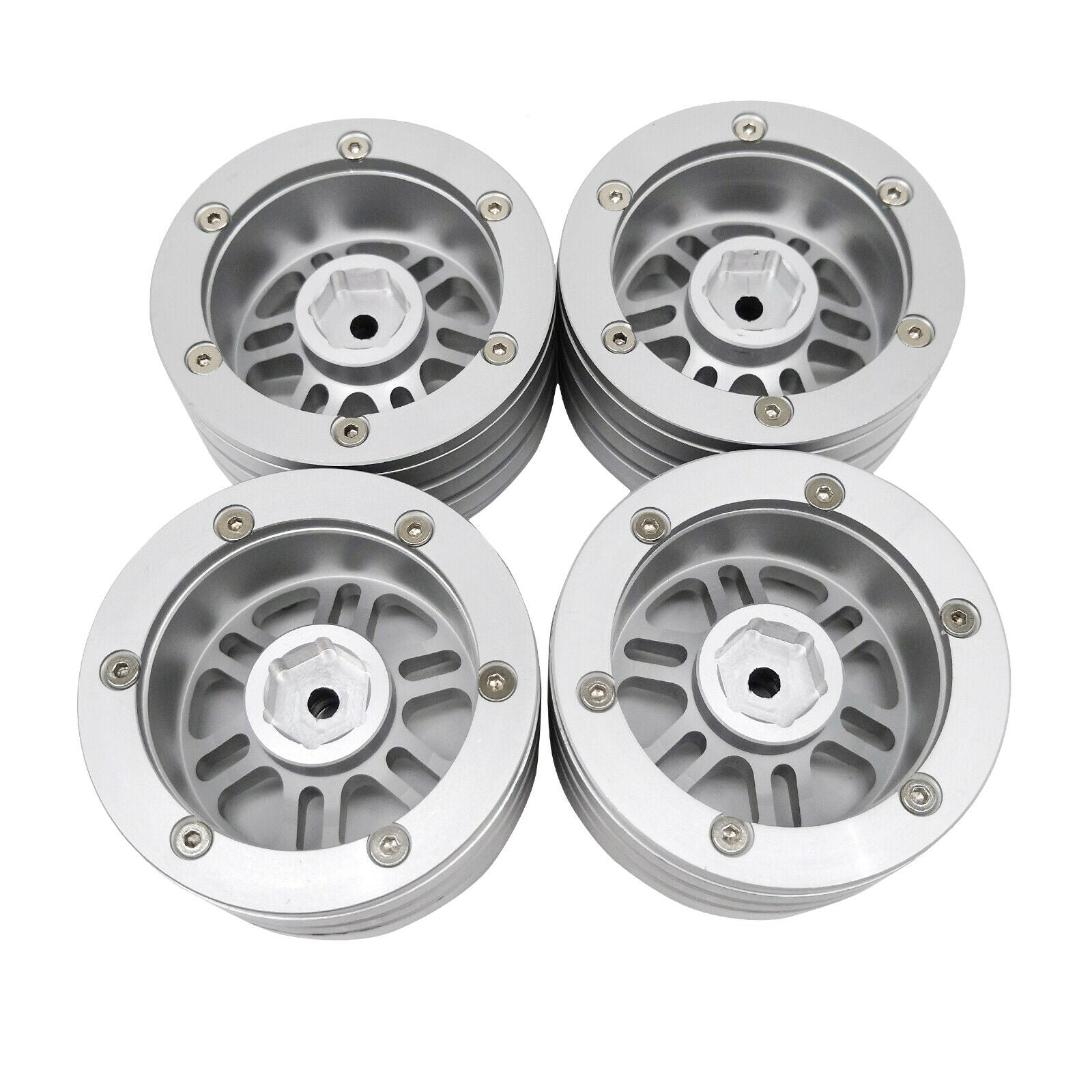 Set of 4 RC Car 1.9 Wheel Hub Rim for SCX10 RC Rock Buggy Car DIY Vehicle