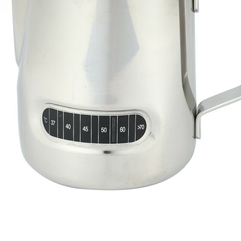 Milk Frothing Pitcher With Thermometer Stainless Steel 600ml Coffee Frothing JT2