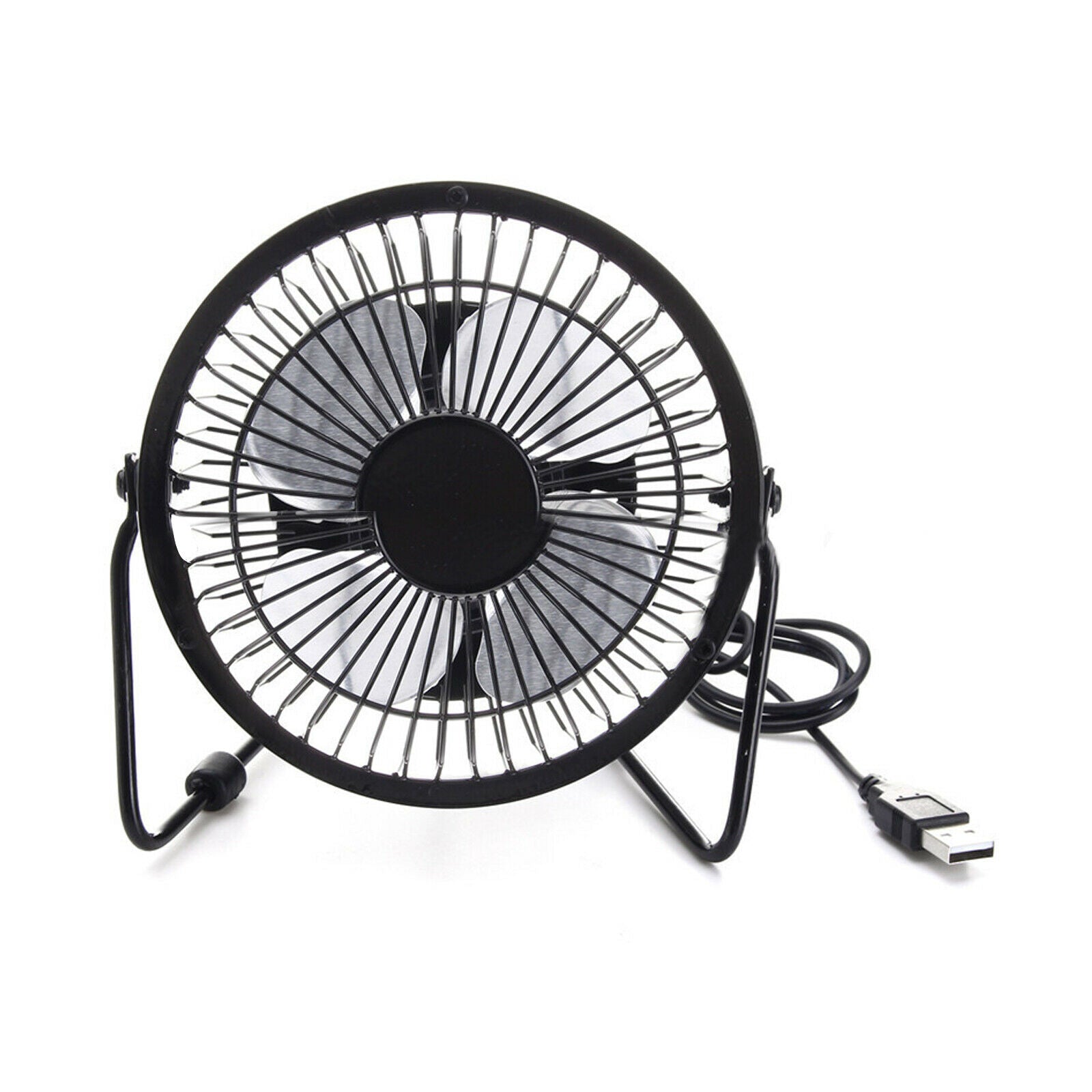 5W 4 inch Solar Panel Powered USB Fan Portable Home Greenhouse Camping Outdoor