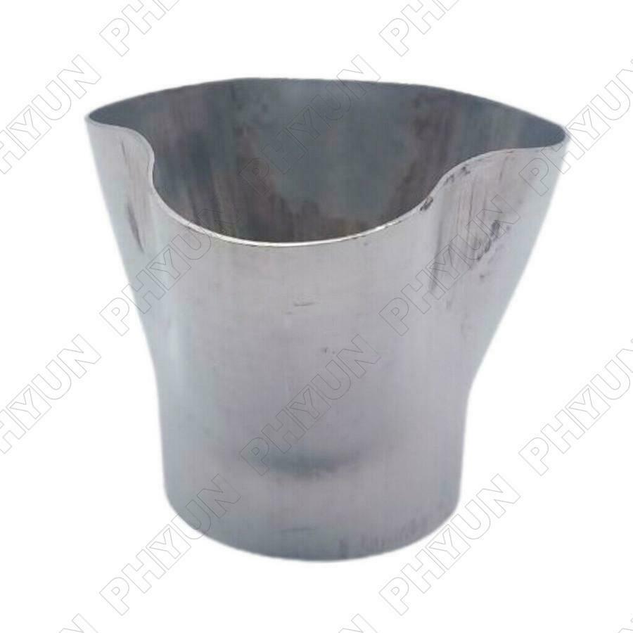 1.75" Inlet 2.38" Outlet 3 into 1 Exhaust Header Collector Stainless Steel 1x