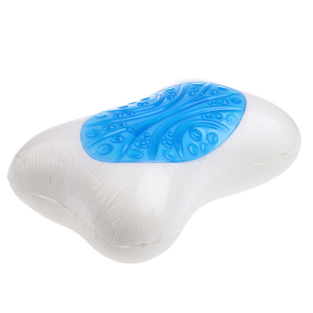 Memory Foam Cooling Neck Massage Pillow  Bone Relax Rest Pad Sleeping