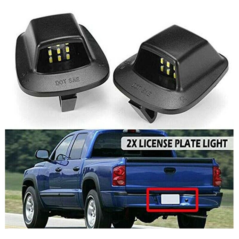 Car 12V LED Number License Plate Light Signal Lamp for Dodge Dakota 97-10 MitsQ6