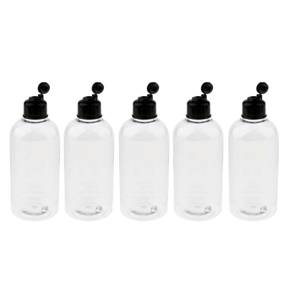 5x Empty Travel Portable Lotion/Shampoo Bottle Refillable Containers 200 ml