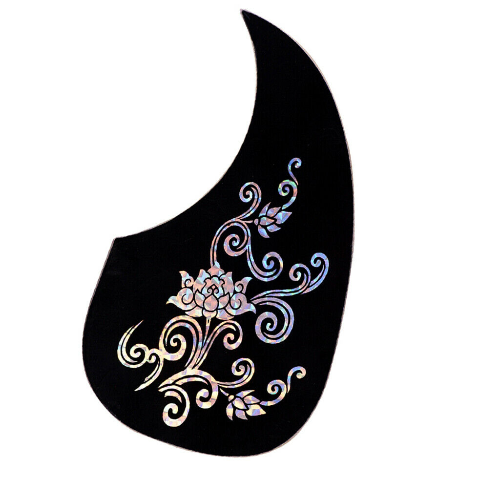 Acoustic Guitar Pickguard Sliver Flower Scratch Plate Pickguard for 40" 41