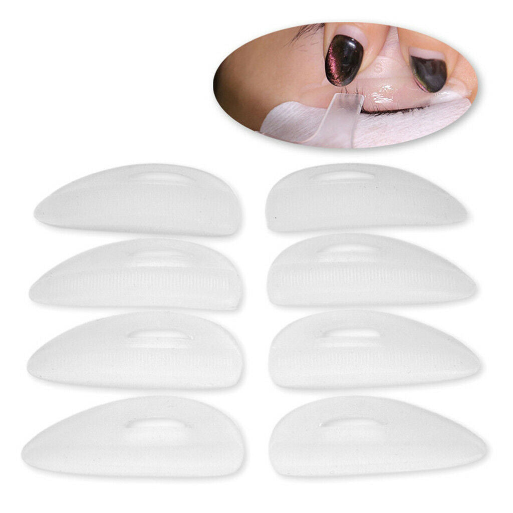 4Pairs Silicone Eyelash Lift Perm Lash Curler Pads Lash Extensions Shields