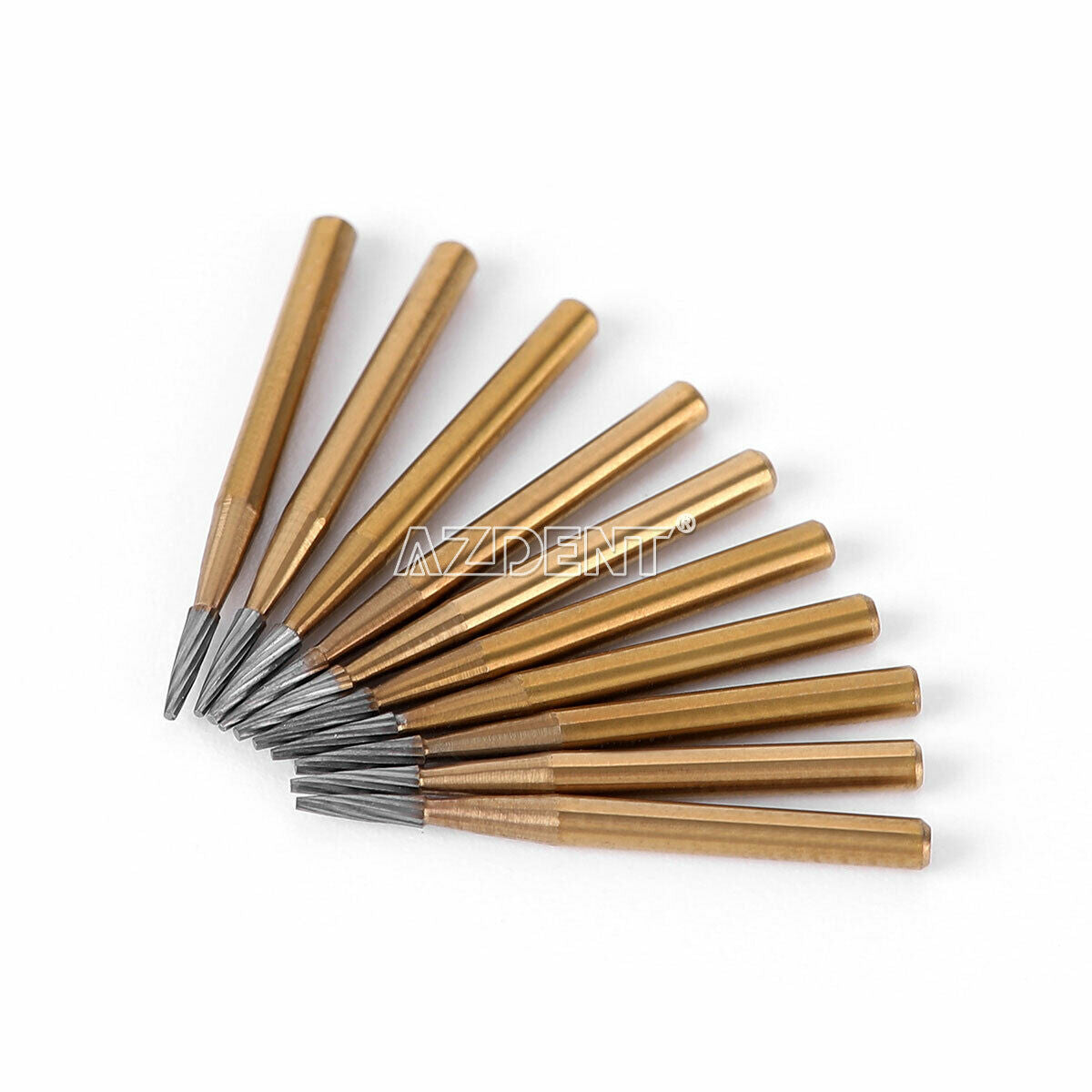 3X Dental Tungsten Steel Carbide Burs FG 7902 Titanium Coated for High Speed