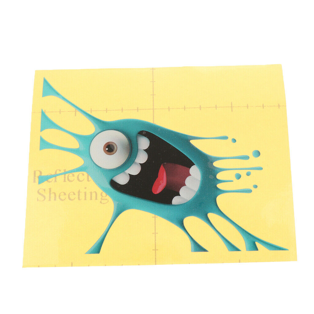 Vinyl Monster Stickers Waterproof Pink Cute Funny Cartoon Graffiti Decals