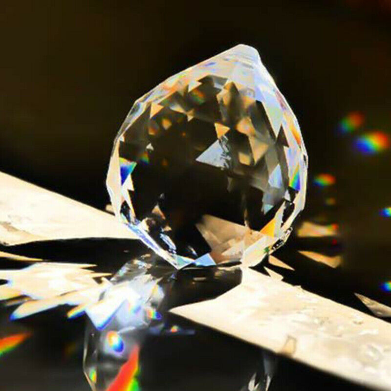 24 Pcs Crystal Balls Prism Suncatcher Rainbow Pendants Maker Hanging Crystals M3