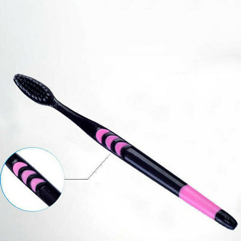 10 Pieces Bamboo Toothbrush Soft Tooth Brush Charcoal Adults ToothbrushesB_Z TL