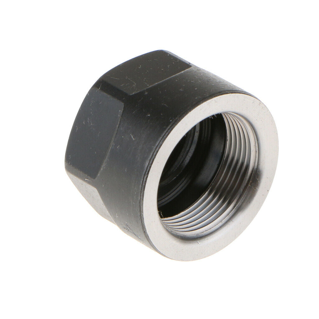 ER11 A Type M14*0.75 Collet Clamping Nut for CNC Milling Chuck Holder Black