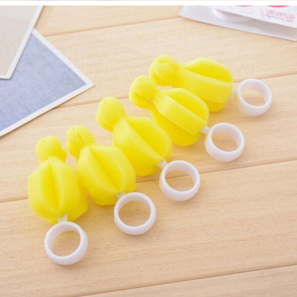 6pcs New Baby Nipple Brush Bottle Brush Sponge Cleaner With Pacifier Brus.l8
