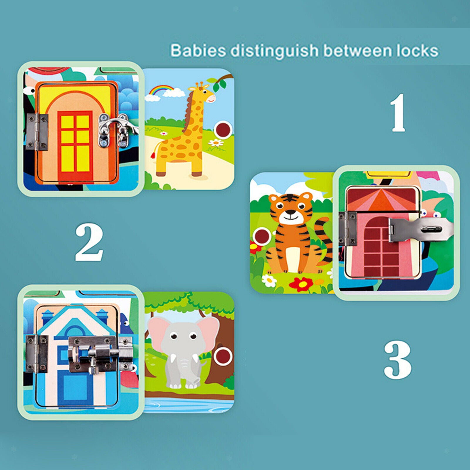 Busy Board Education Unlock Toys Learning Activities Gifts Boys & Girls