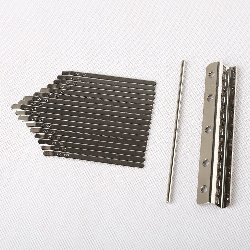 17 Pieces Thumb Piano Keys for Kalimba Music Instrument Parts Luthier Tools