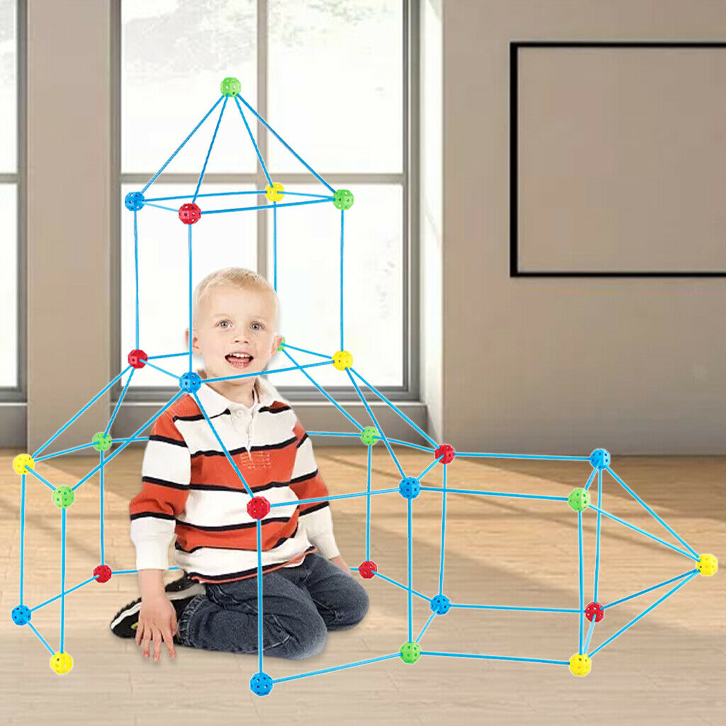 Kids Fort Building Kits Construction DIY Tent Hideaway Playhouse Puzzle Toys