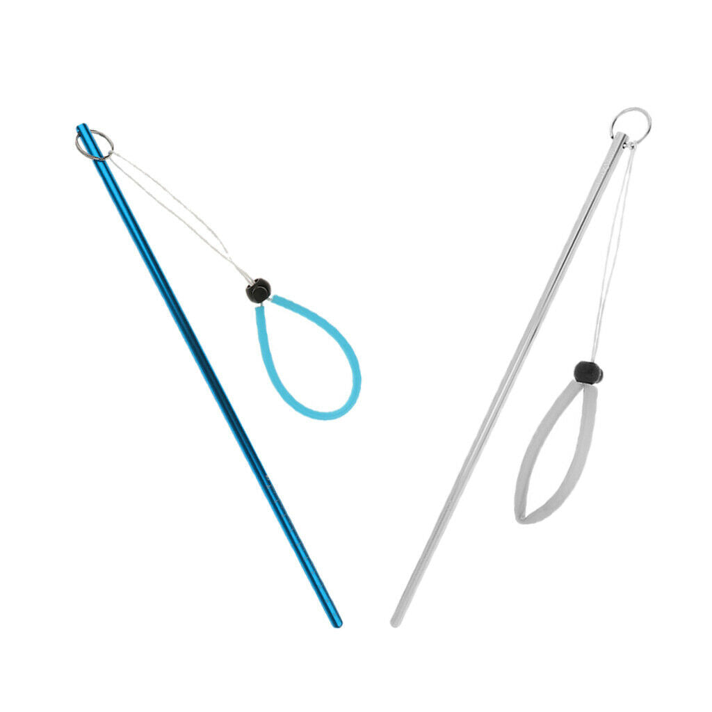 2Pcs Aluminium Scuba Diving Lobster Stick Pointer Rod Underwater Shake Maker