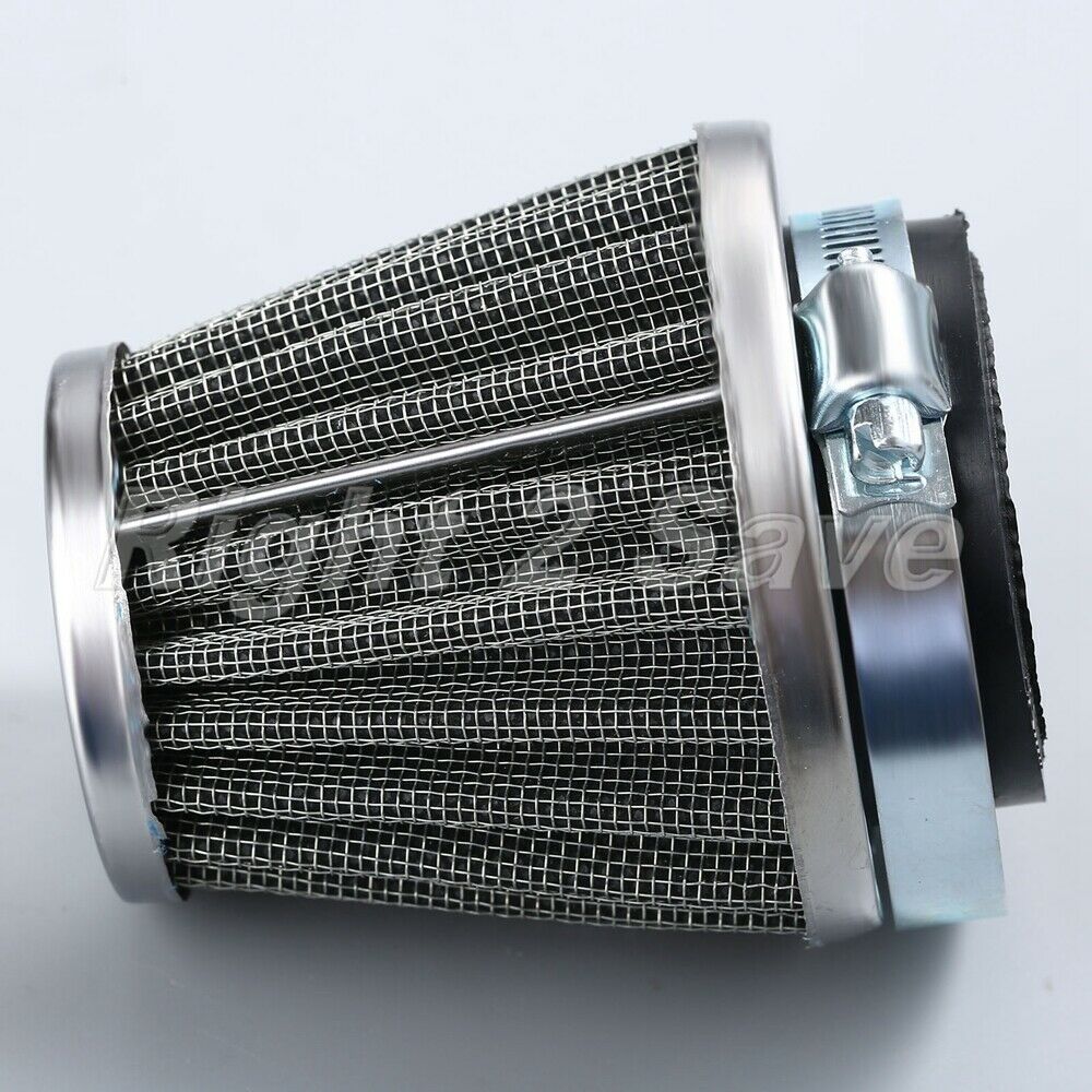 For Scooter ATV Minibike Motor 48mm Air Clamp-on Refit Funnel Filter Cleaner