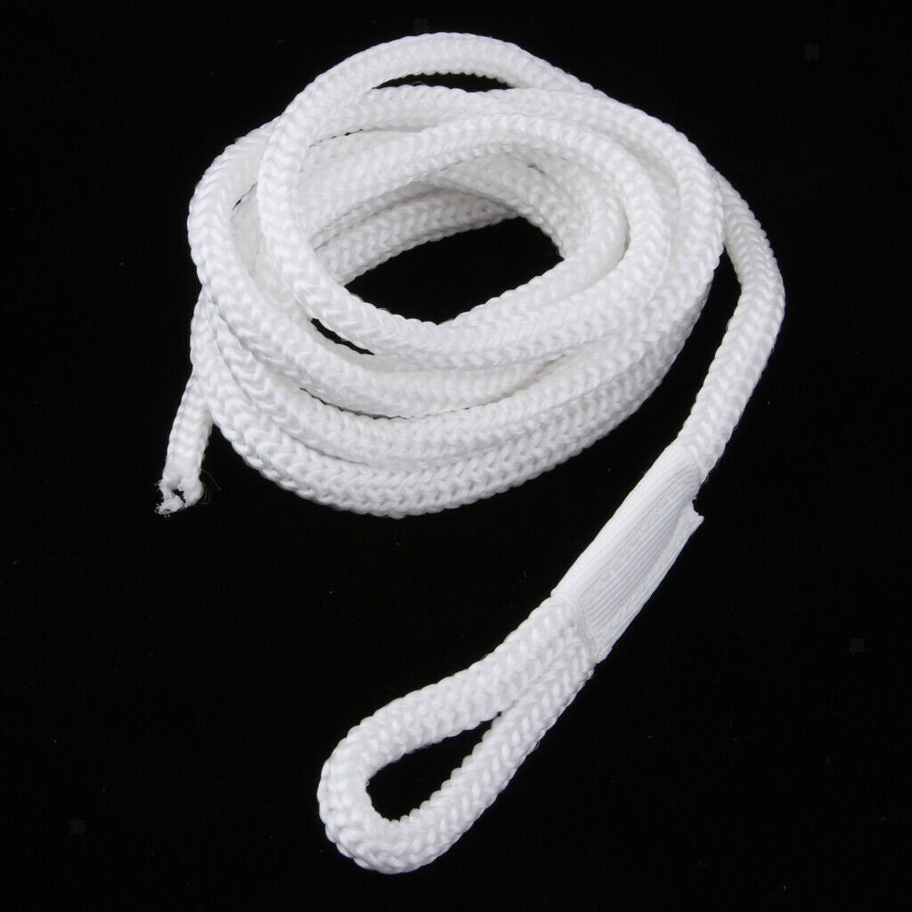White Double Braid 1/4 INCH X 5 FT Boat BUMPER FENDER LINES Marine Docking Rope