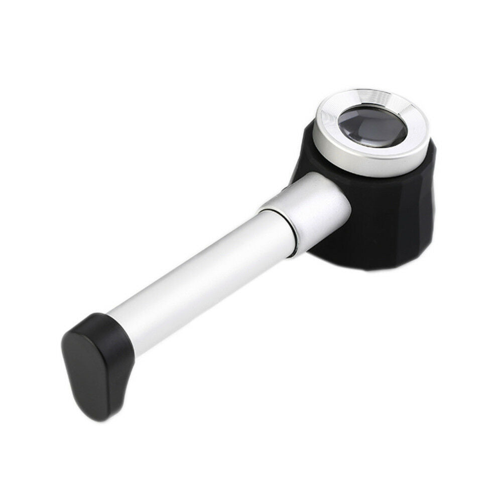 10X Optical High Quality Magnifier glass LED Lighted Jeweler loupe with Scale
