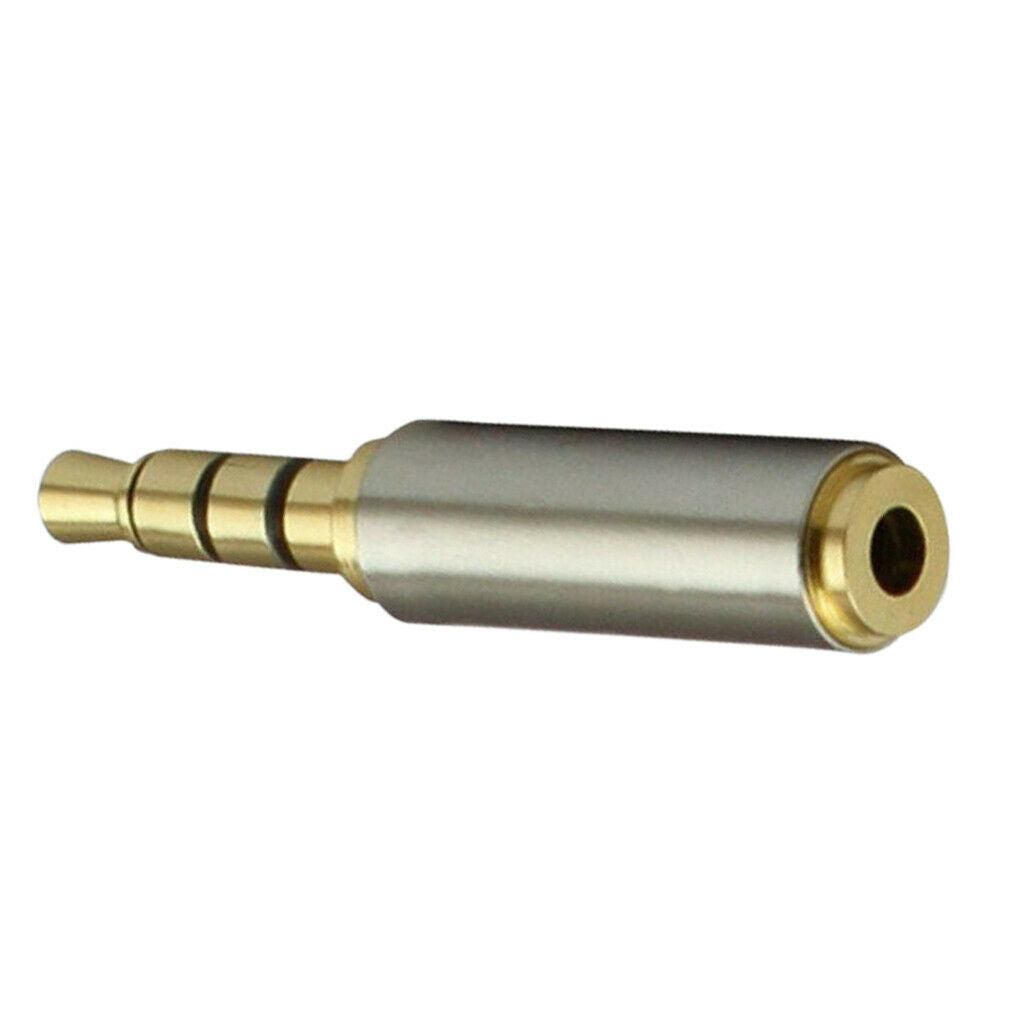 Metal 3.5mm Male to 2.5mm Female Audio Stereo Headphone Adapter Converter