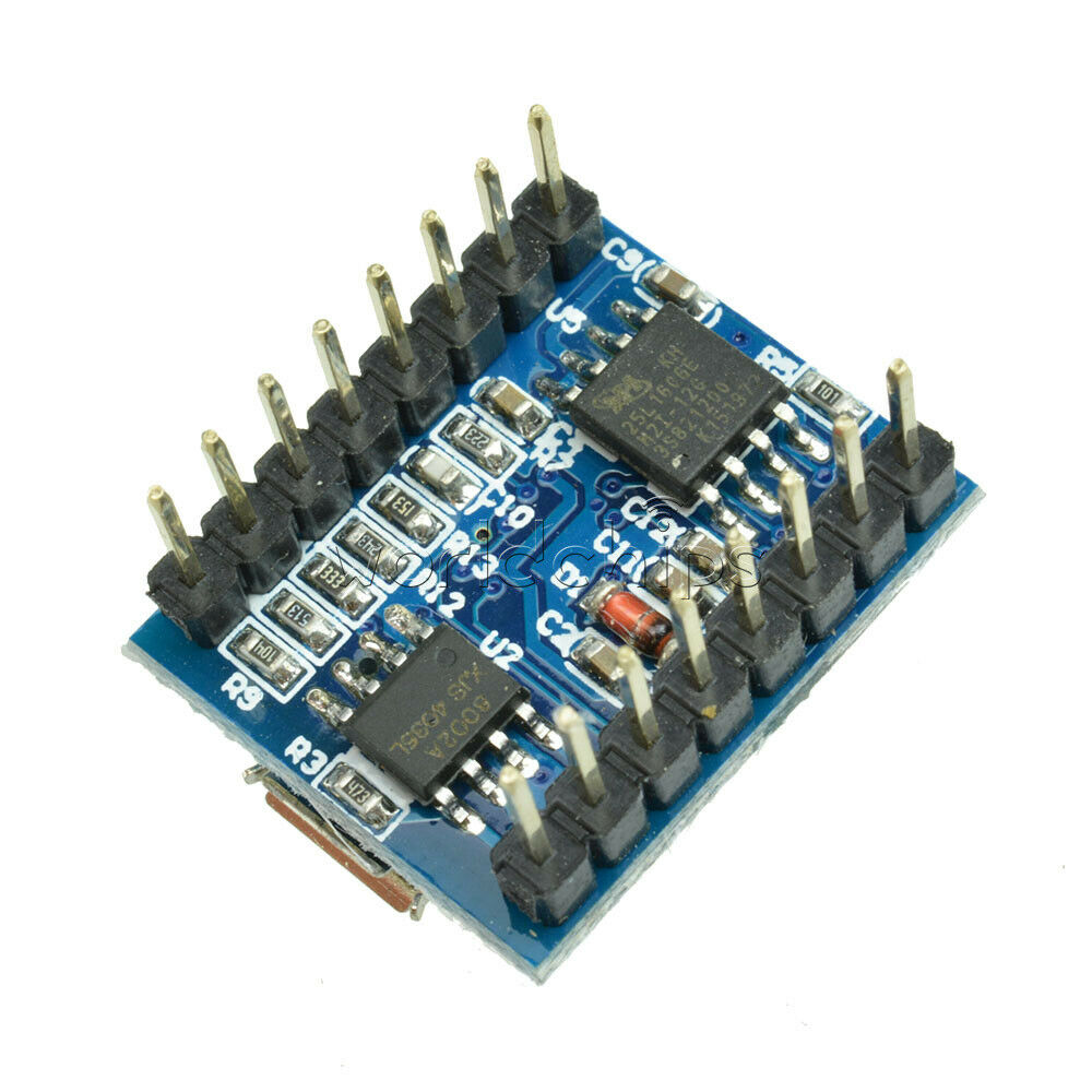 JQ6500 Voice Sound Module USB Audio Decoding Board 16M UART Serial TTL